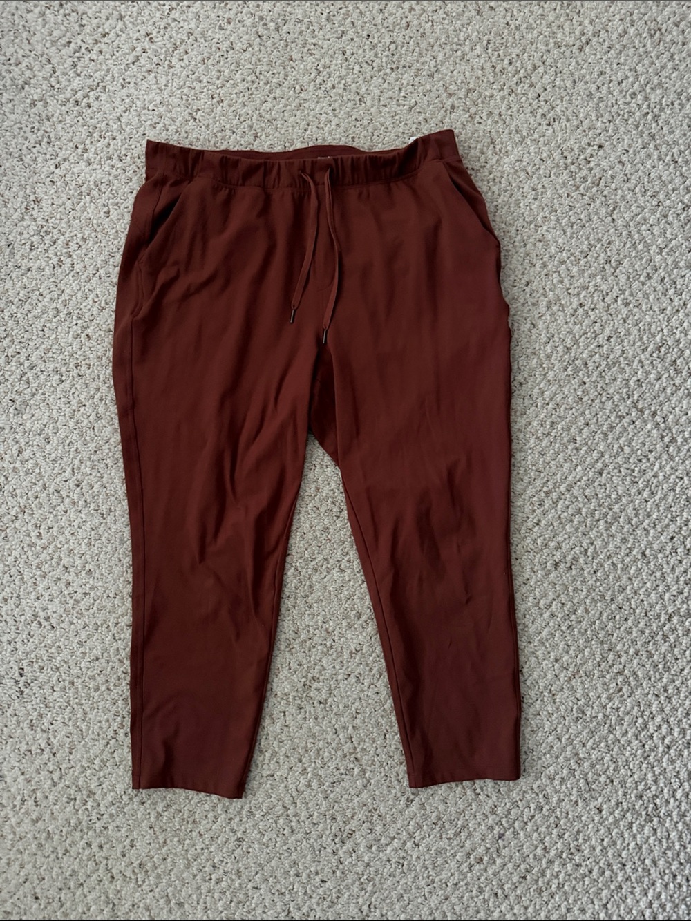 Old Navy Women's Cropped Drawstring Pants - Rich Brown